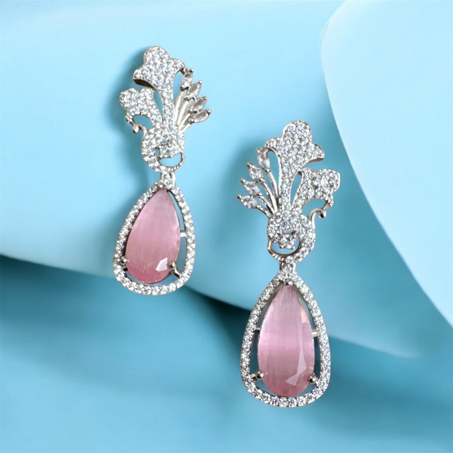PINK ZIRCONIA DANGLERS