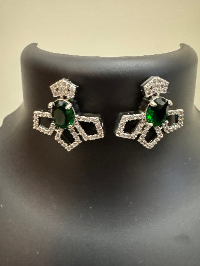 Emerald Green Zirconia Jewellery Set