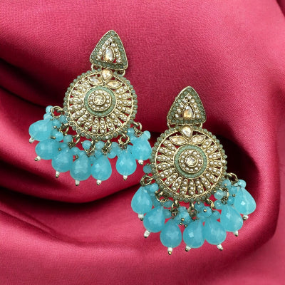 Turquoise Blue Chandbalis