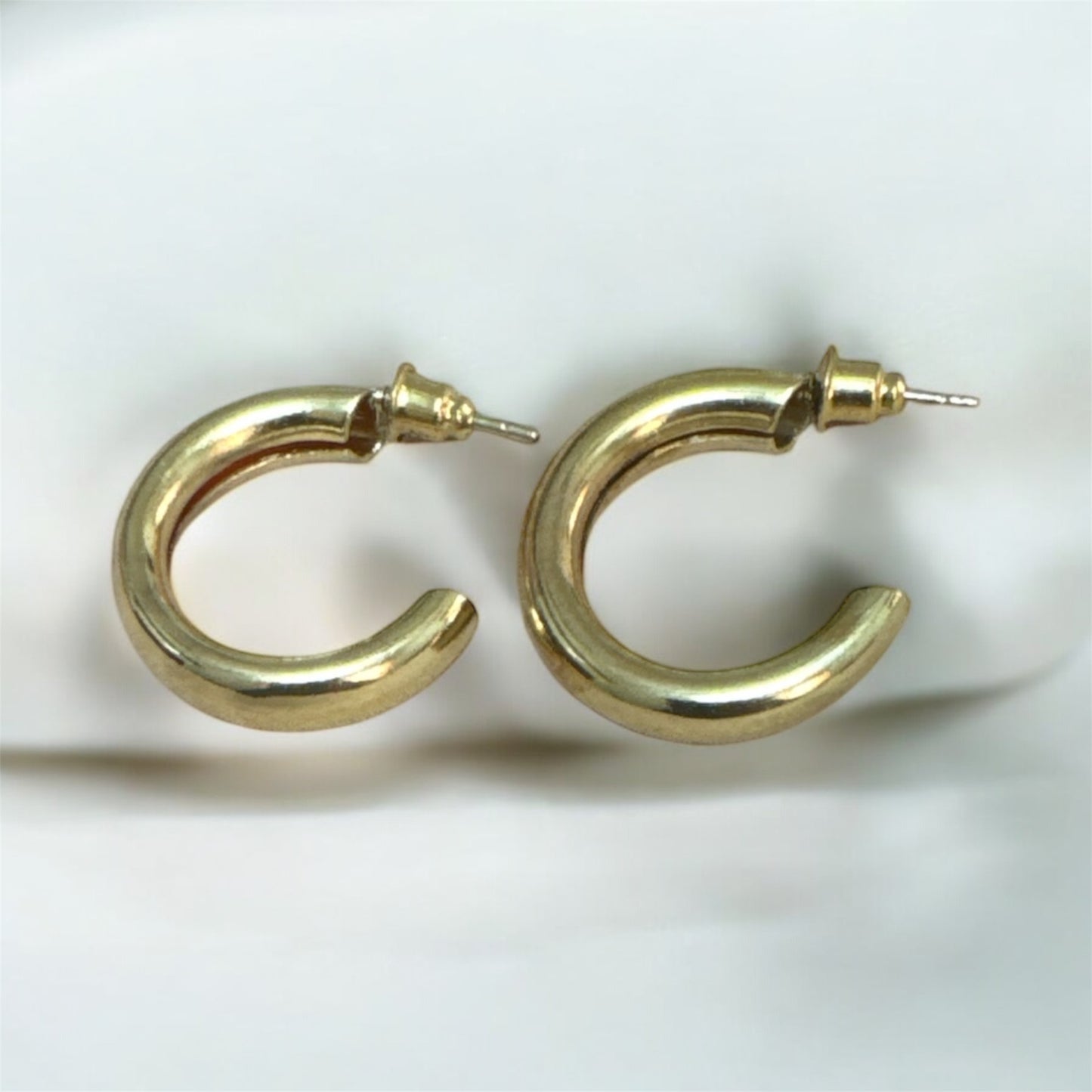 Small Golden Hoop Earrings