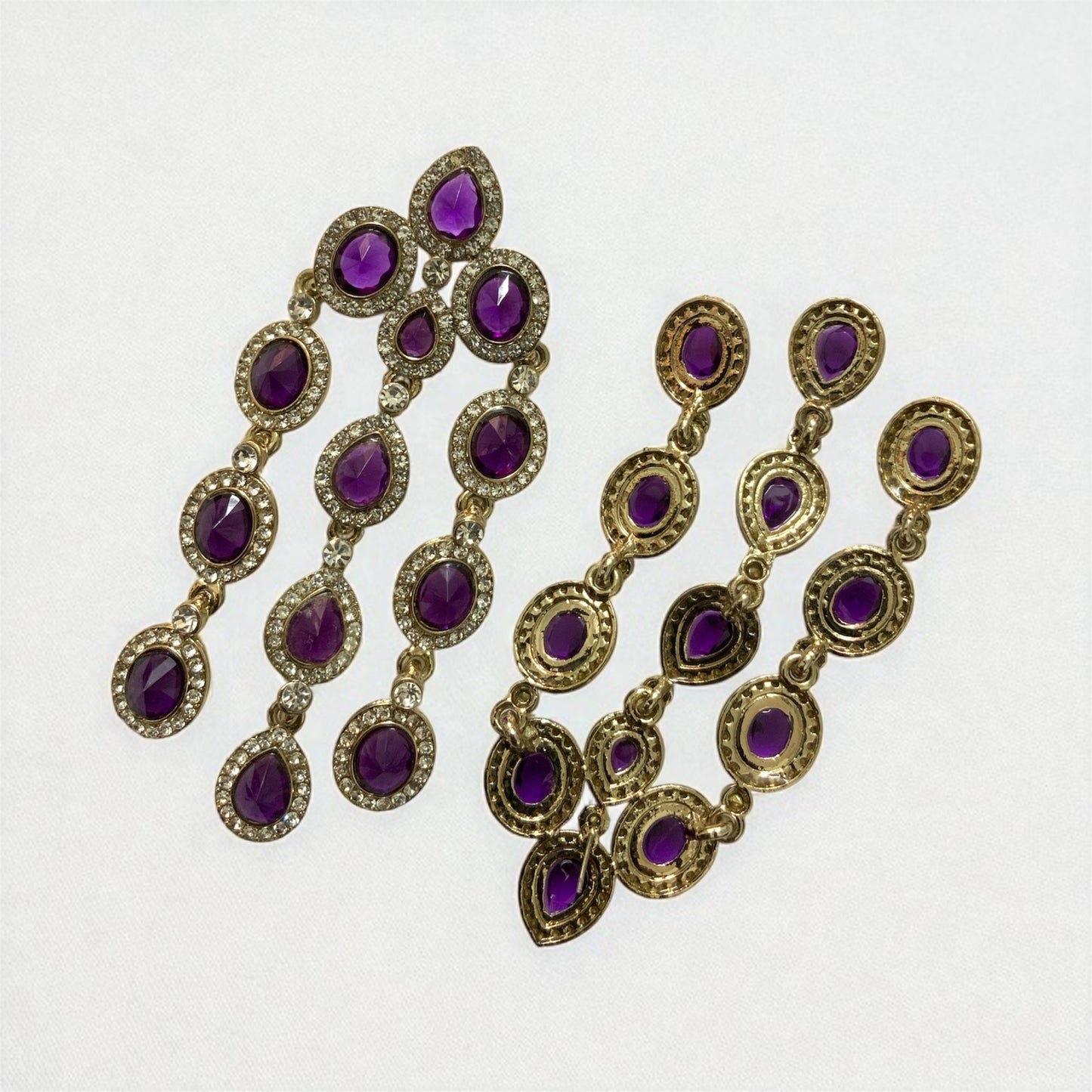 Purple Diamond Stone Dangler