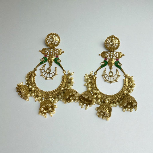 Golden Panchi Chandbali