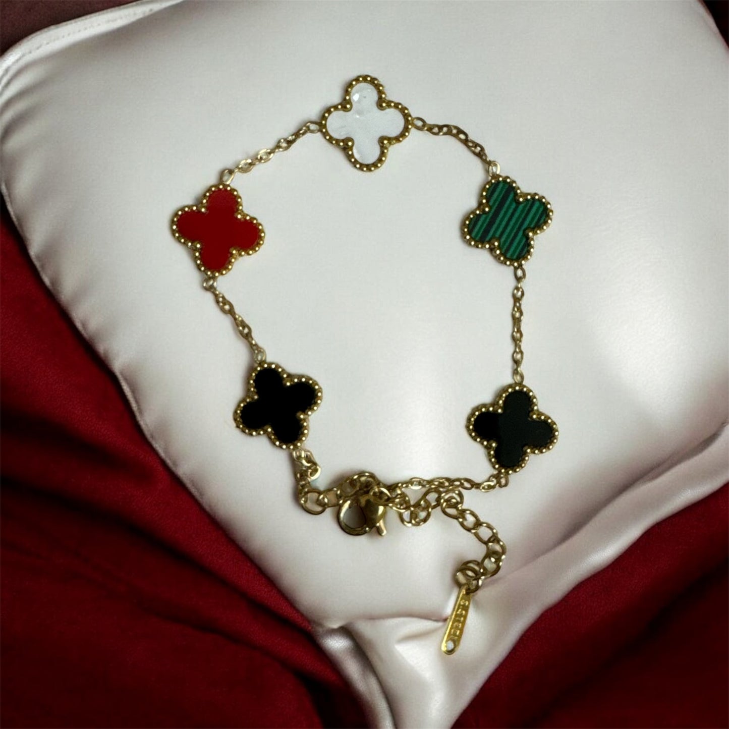 Multi-Colour clover Bracelet