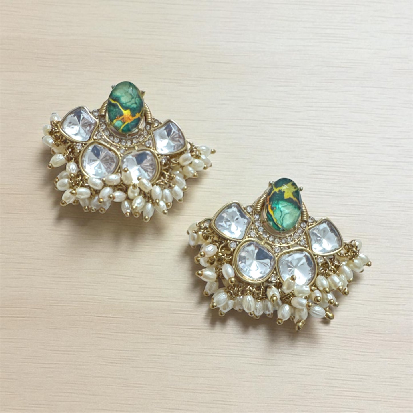 Green Savari Studs