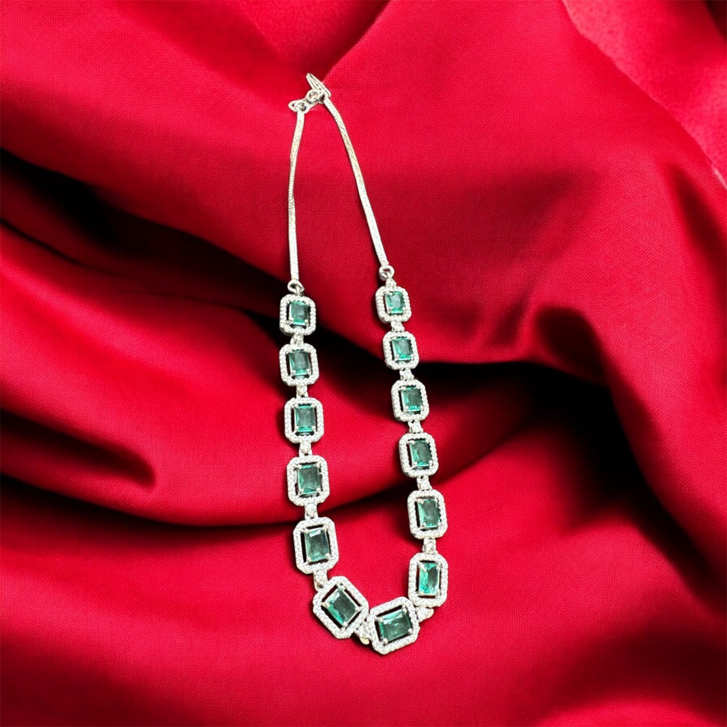 Turquoise Blue Zirconia Jewellery Set