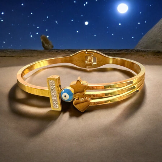 Evil Eye Stainless Steel Bracelet