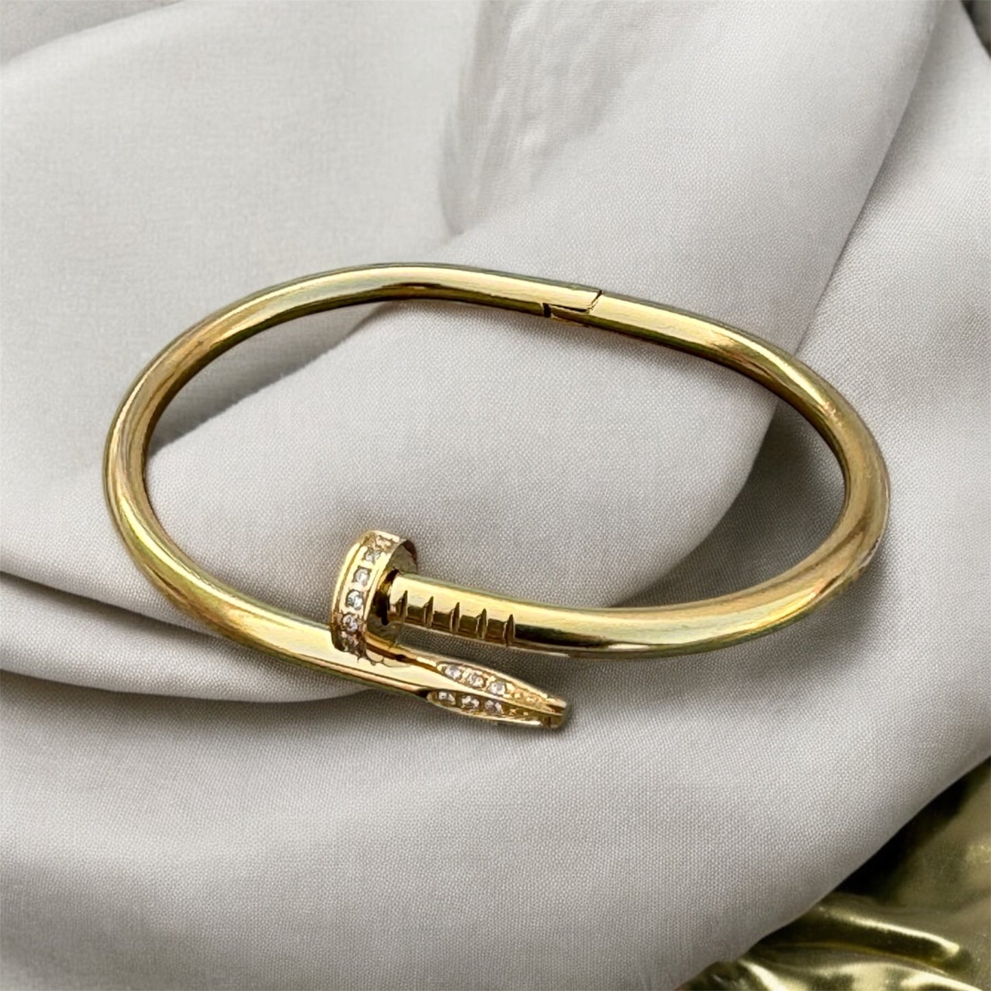 Nail Shaped Stainless Steel Bracelet