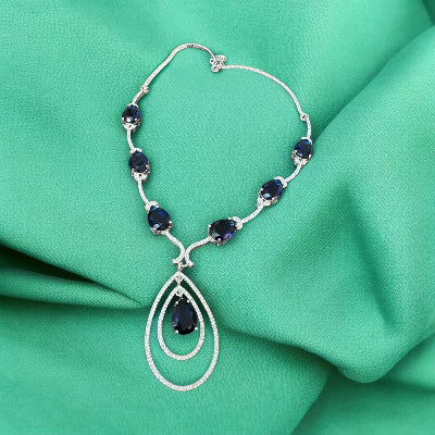 Blue Zirconia Jewellery Set