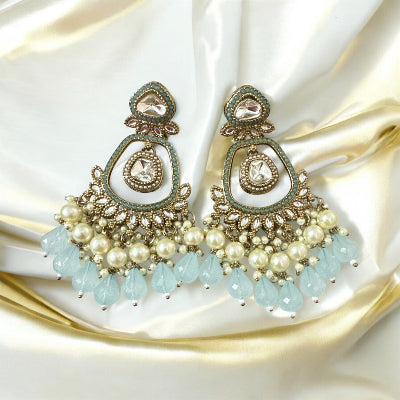 Turquoise Blue Chandbalis