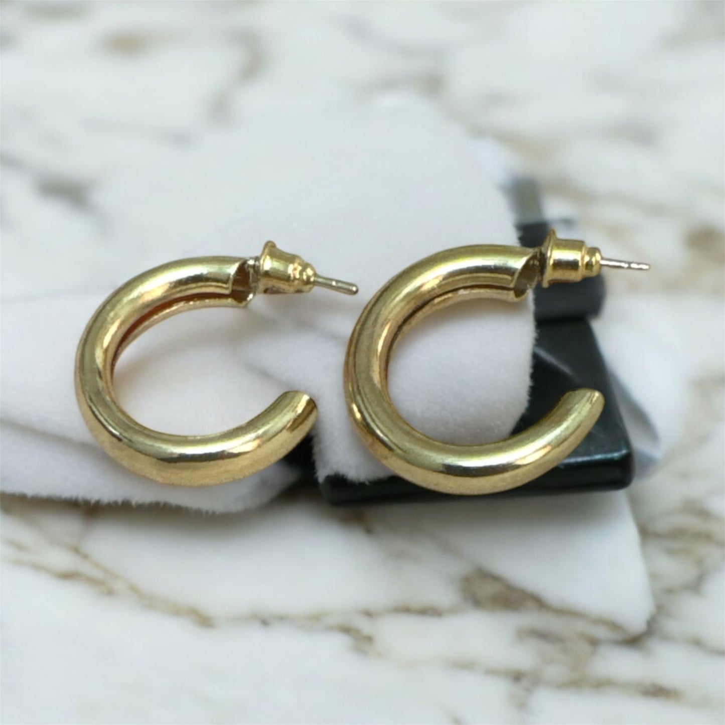 Small Golden Hoop Earrings