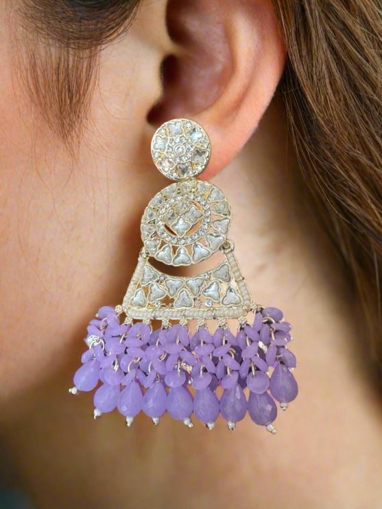 Lavender Chandbali