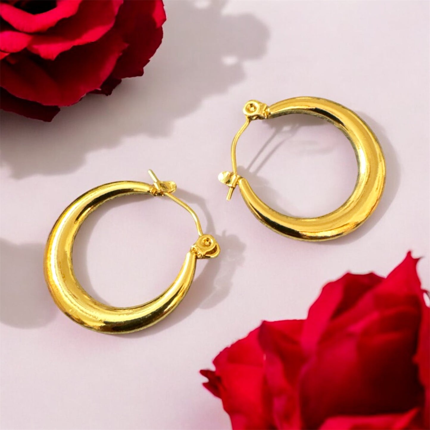 Golden Hoops Earrings