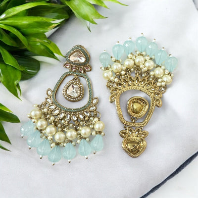 Turquoise Blue Chandbalis