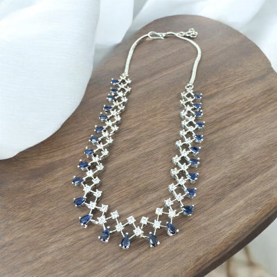 Blue Zirconia Jewellery Set