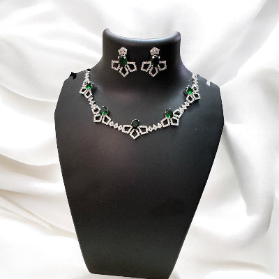 Emerald Green Zirconia Jewellery Set
