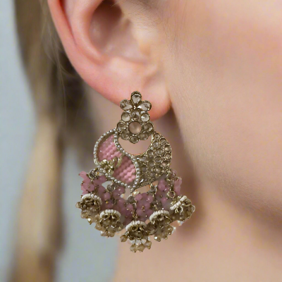 Pink Chandbalis