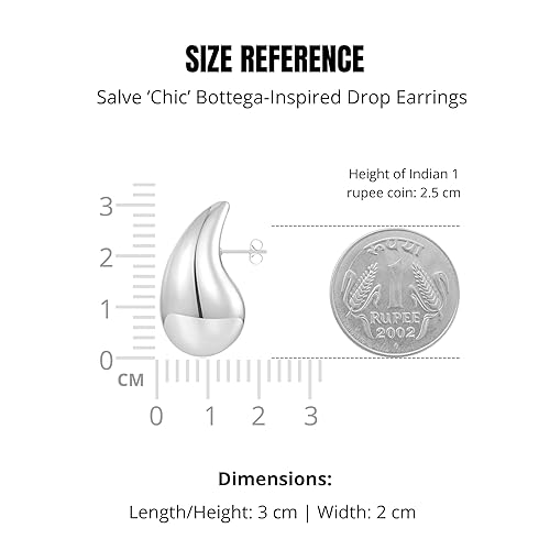 Sliver Teadrop Earrings