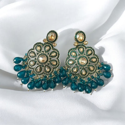Emerald Blue Chandbali
