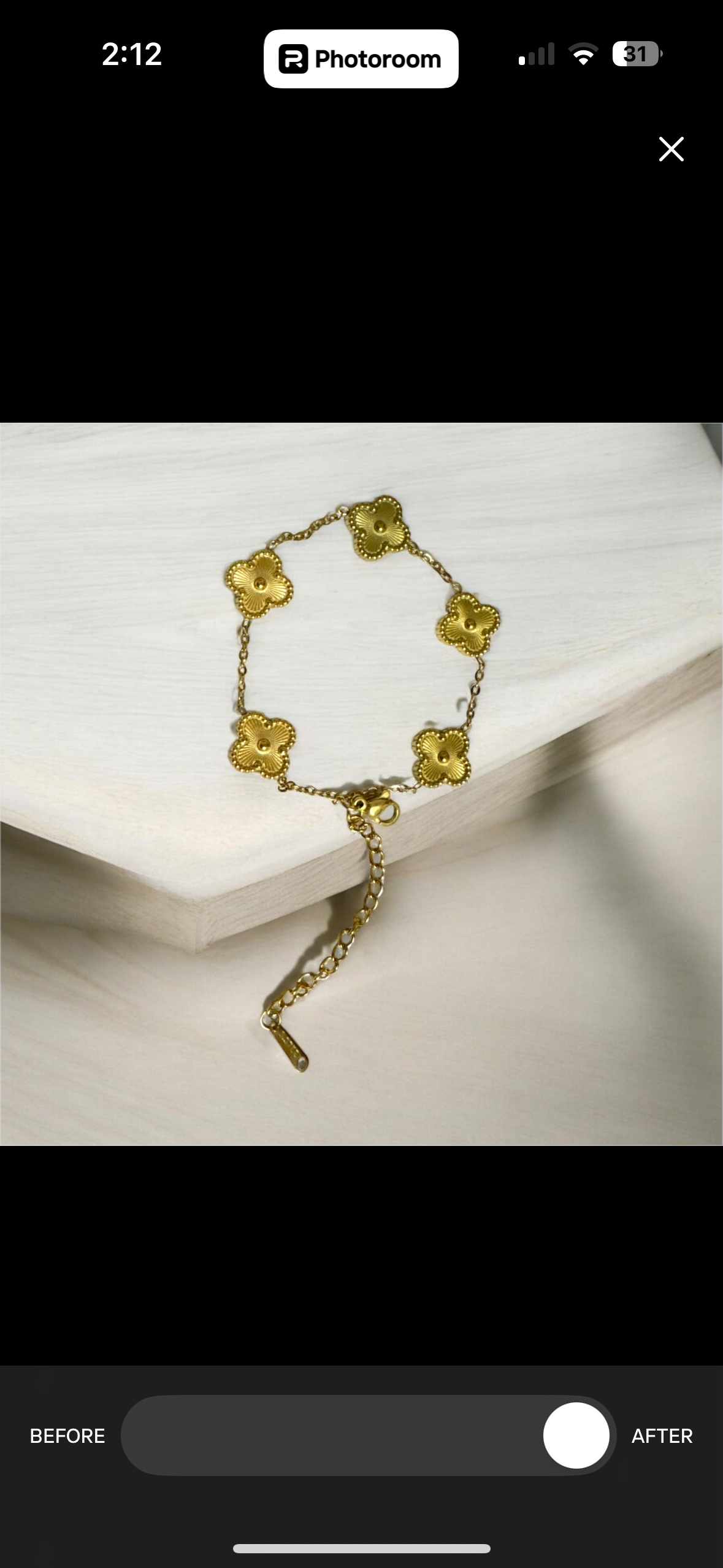 Golden clover Bracelet