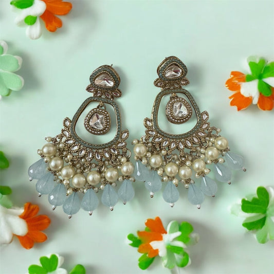 Turquoise Blue Chandbalis