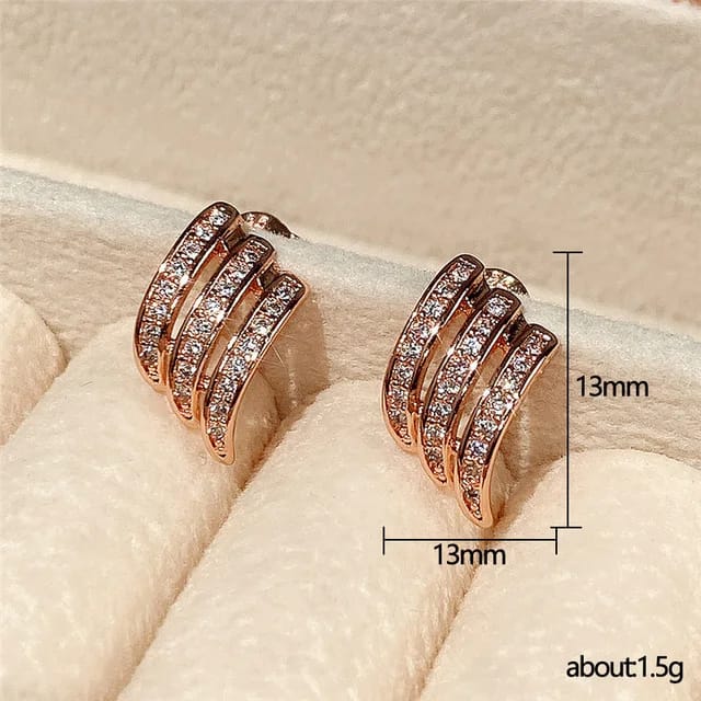 Golden Wave Studs