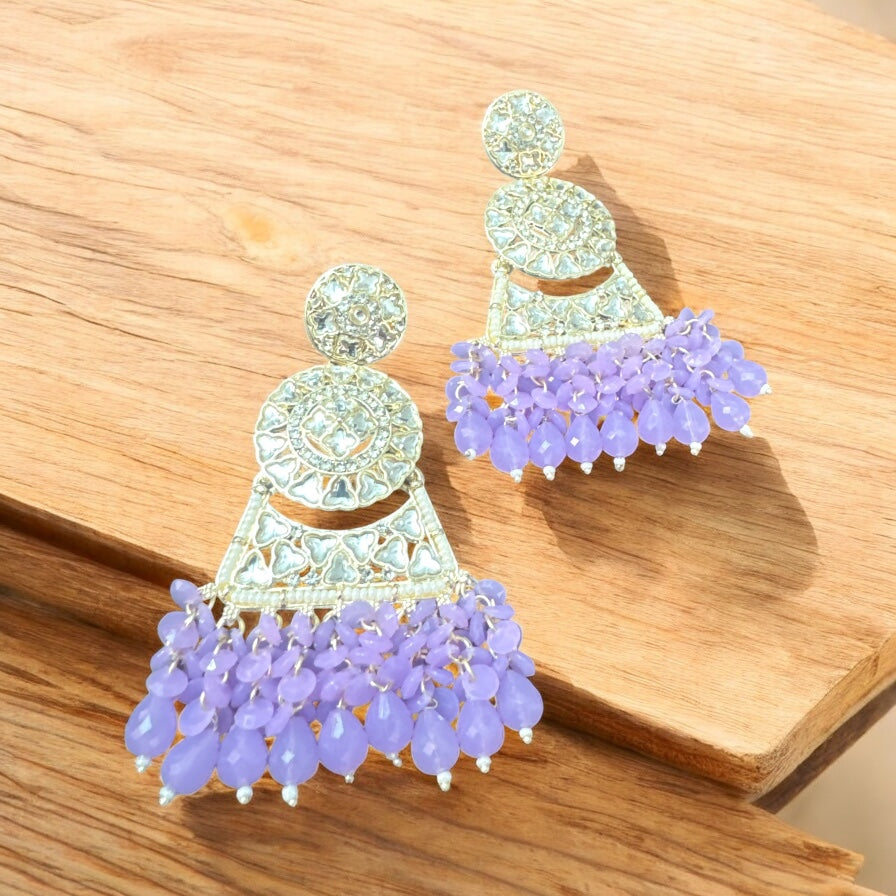 Lavender Chandbali