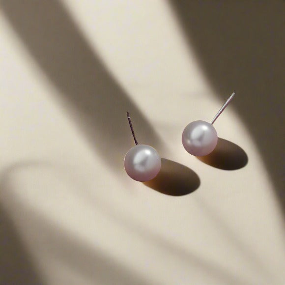 White Pearl Studs