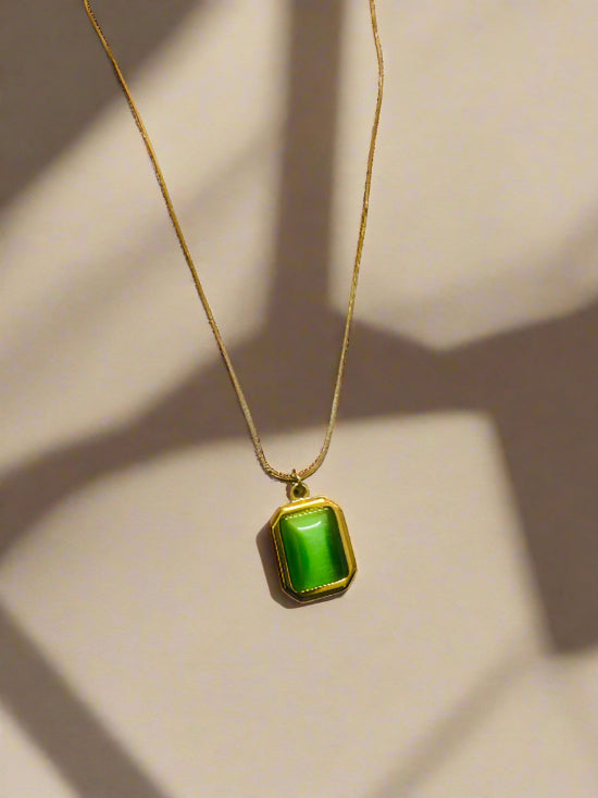 Mint Green stone Necklace