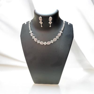 Pink Zirconia Jewellery Set