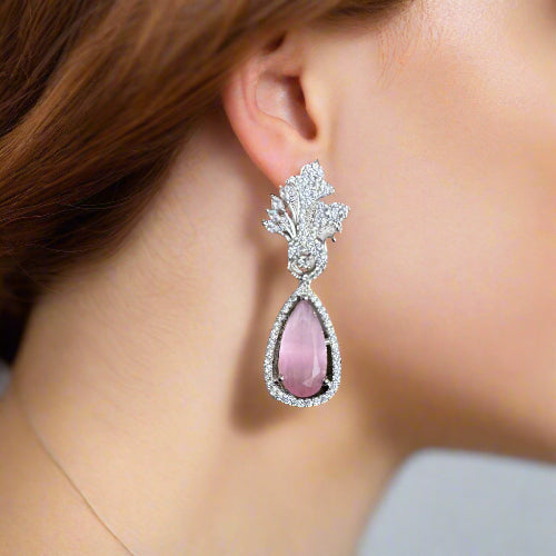 PINK ZIRCONIA DANGLERS