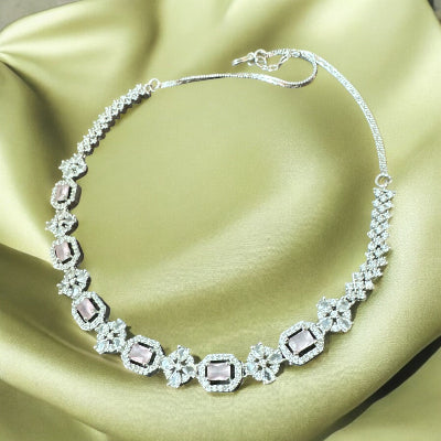 Pink Zirconia Jewellery Set