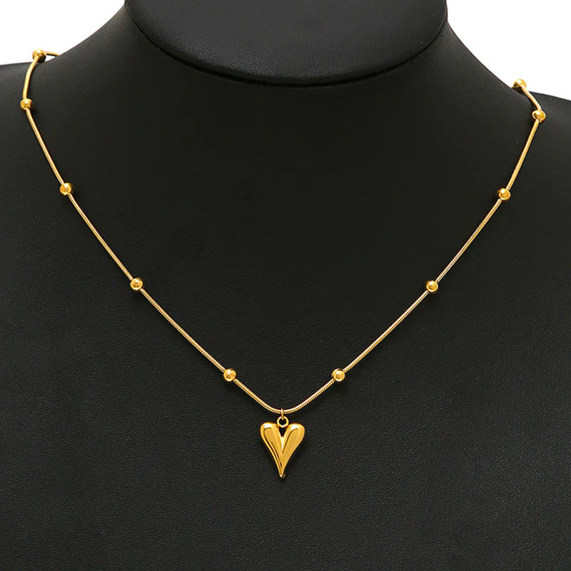 V Shape Heart Necklace