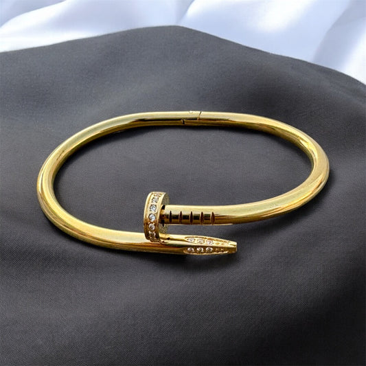 Nail Shaped Stainless Steel Bracelet