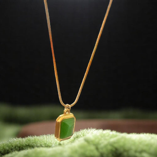 Mint Green stone Necklace