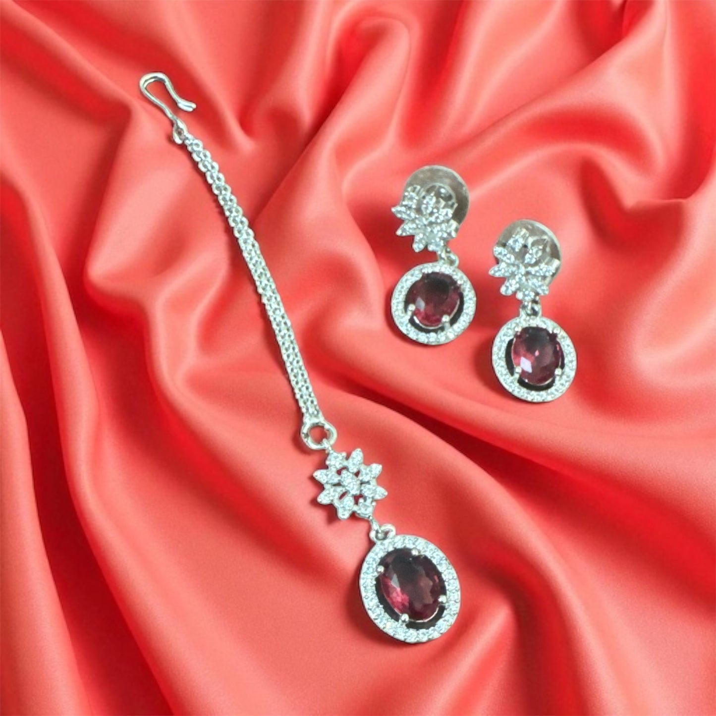 Ruby Red Starcut Zirconia Set