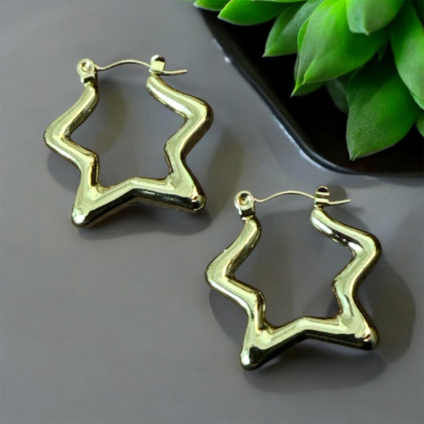 Golden Hoops Earrings