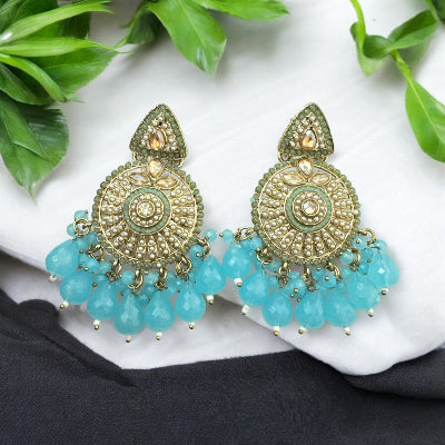 Turquoise Blue Chandbalis