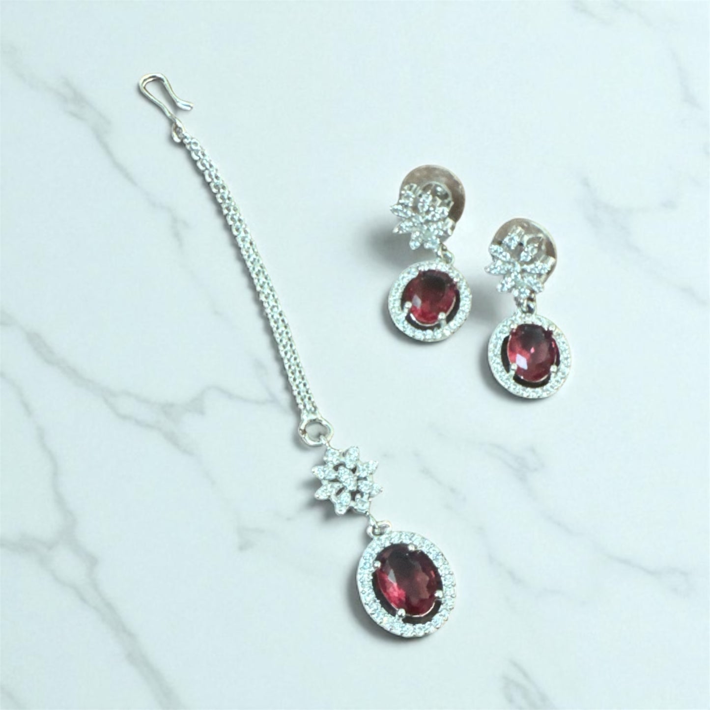 Ruby Red Starcut Zirconia Set