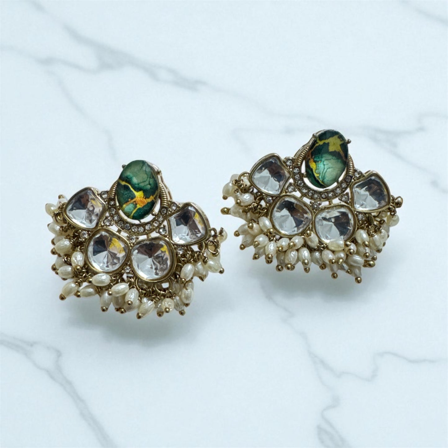 Green Savari Studs