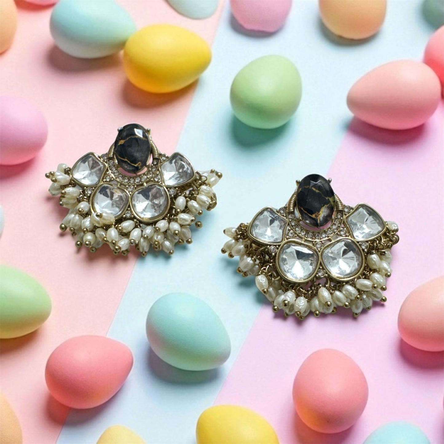 Black Savari Studs