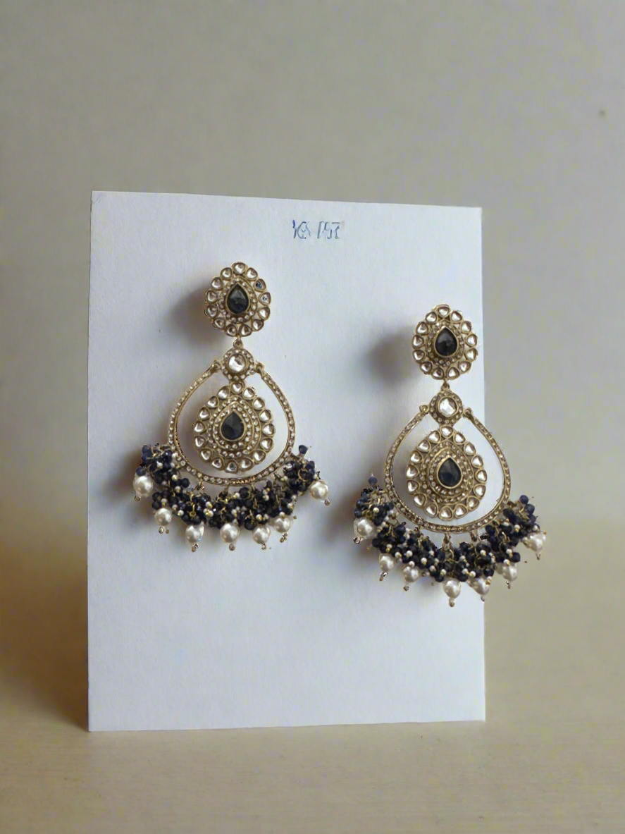 Navy Blue Aliya Chandbali