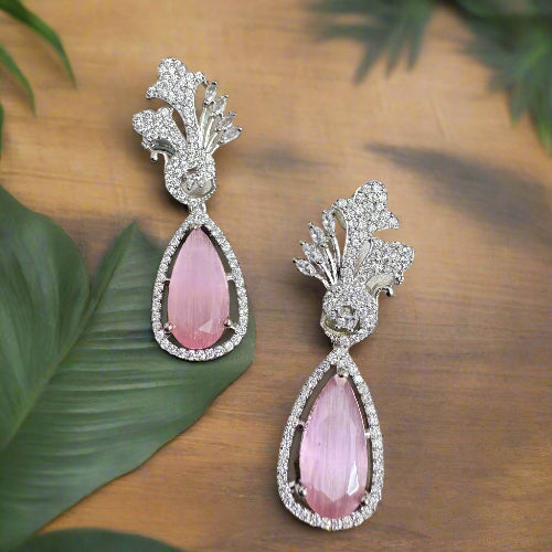 PINK ZIRCONIA DANGLERS
