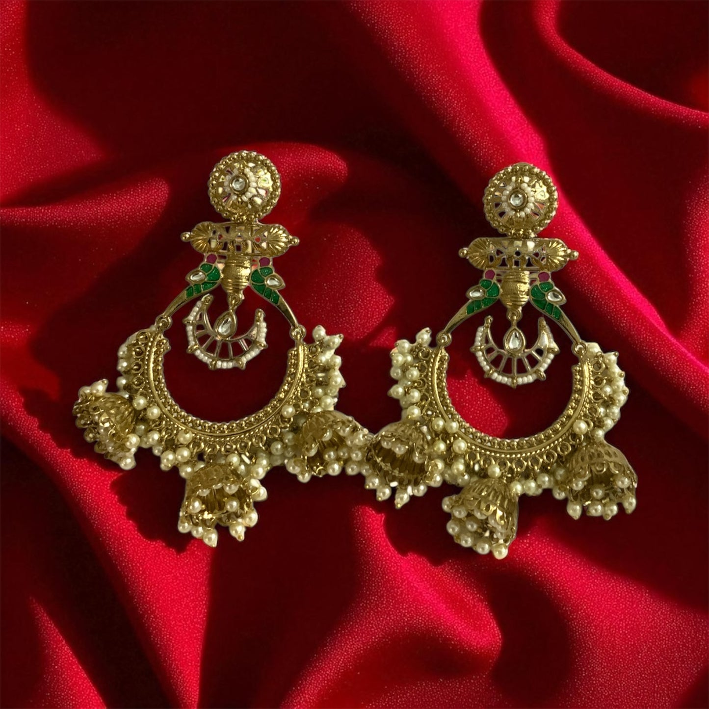 Golden Panchi Chandbali