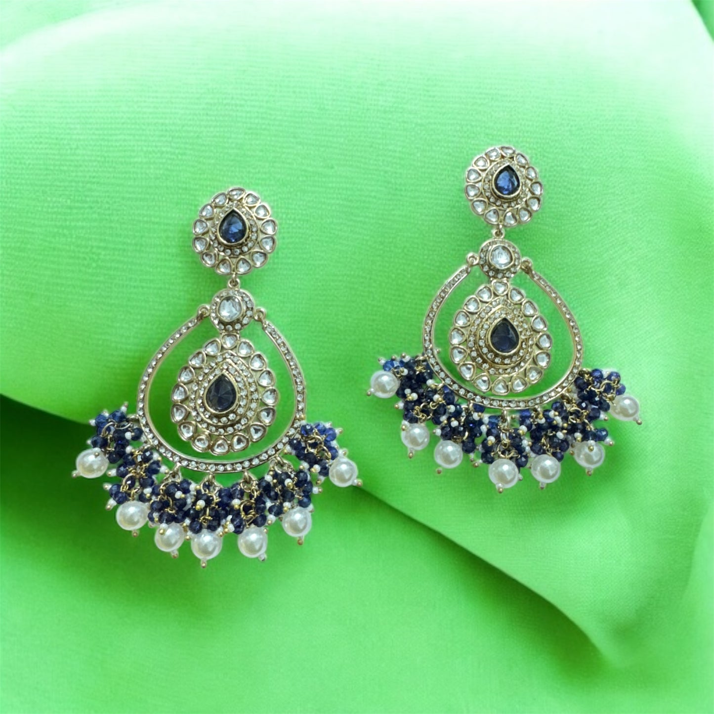 Navy Blue Aliya Chandbali