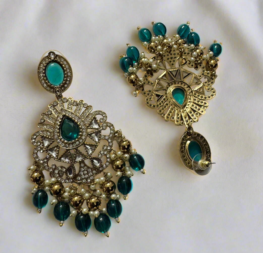 Devi SeaBlue Chandbali