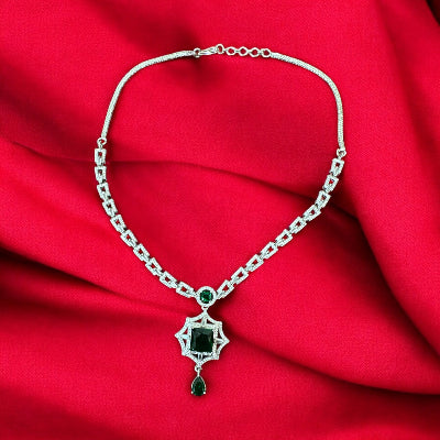 Emerald Green Cubic Zirconia Jewellery Set
