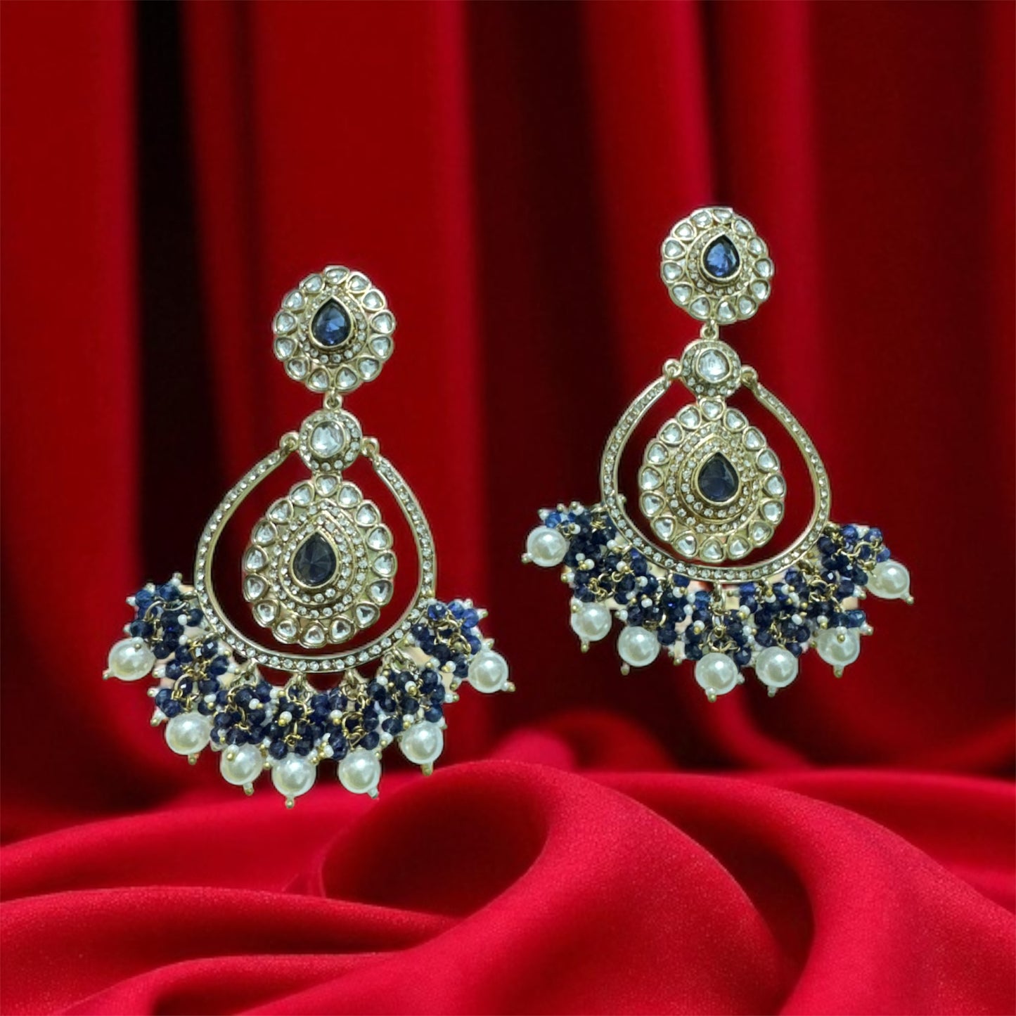 Navy Blue Aliya Chandbali