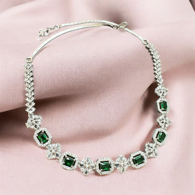 Emerald Green Zirconia Jewellery Set