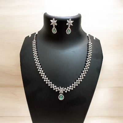 Turquoise Blue Zirconia Jewellery Set