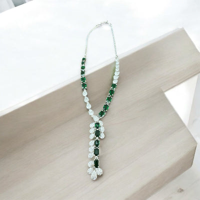 Emerald Green Zirconia Jewellery Set
